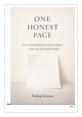 One Honest Page (eBook)