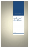 Analysis of algorithms (eBook)