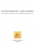 Accounts made easy - Class 11 Formats