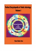 Perfect Encyclopedia of Vedic Astrology, Volume I (eBook)