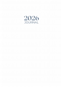 2026 Journal - White Hard cover