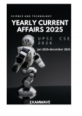 Yearly Current Affairs 2025: Science & Technology:Part I (eBook)