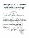 The Big Book Of Fur And Feather (Step-by-Step A-Z Tracing for Early Learners: Volume 2 - Ages 3-7) (eBook)