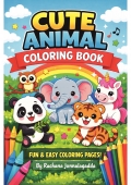 Cute Animals Coloring & Learning Book
