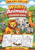 Wildlife Animal Coloring Book for kids