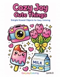 Cozy Joy Cute Things Coloring Book