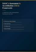 NAAC's Assessment and Accreditation (A&A) Framework:  A Comprehensive Guide to Self-Study Report Preparation for Universities  (eBook)