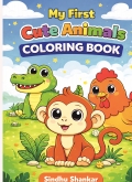 Happy Animals Coloring Book for Ages 2–6