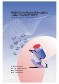 Multidisciplinary Education under the NEP 2020:  A New Transformation in Higher Education (eBook)