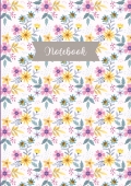 Aesthetic Ruled Notebook with About Me Page | Pastel Floral Journal for Daily Notes