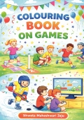 Games colouring book for kids