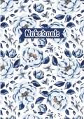 Aesthetic Blue Ruled Notebook with About Me Page | Minimal Journal for Daily Notes
