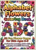 Alphabets Flowers Coloring Book