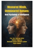 Measured Minds, Unmeasured Humans: New Psychology of Intelligence (eBook)