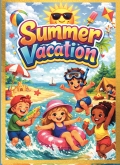Summer Vacation Coloring Book with Ice Cream, candy, picnic scenes, fishing, outdoor and indoor activities & Beach Fun