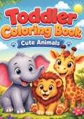 Toddler Coloring Book : Cute Animals