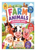 Farm Animal Coloring Book For Kids Ages 3 - 5