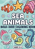 Sea Animals Coloring Book for Kids