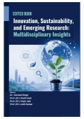 Innovation, Sustainability, and Emerging Research: Multidisciplinary Insights (eBook)