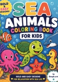 Sea Animals Coloring Book for Early Learners