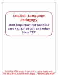 English Pedalogy And Grammer CTET UPTET MPTET And Other State TET Exams Nitin Gupta (eBook)