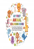My First Animal Coloring Book for Kids Ages 3–6