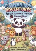 Cute Animal Coloring Book For KIds & Adults