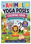 Animal Yoga Poses Coloring Book