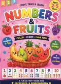 Number and fruits coloring book